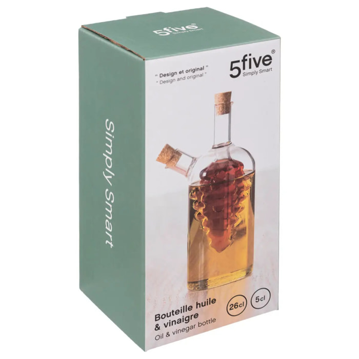 Bouteille  huile/vinaigre verre 031L