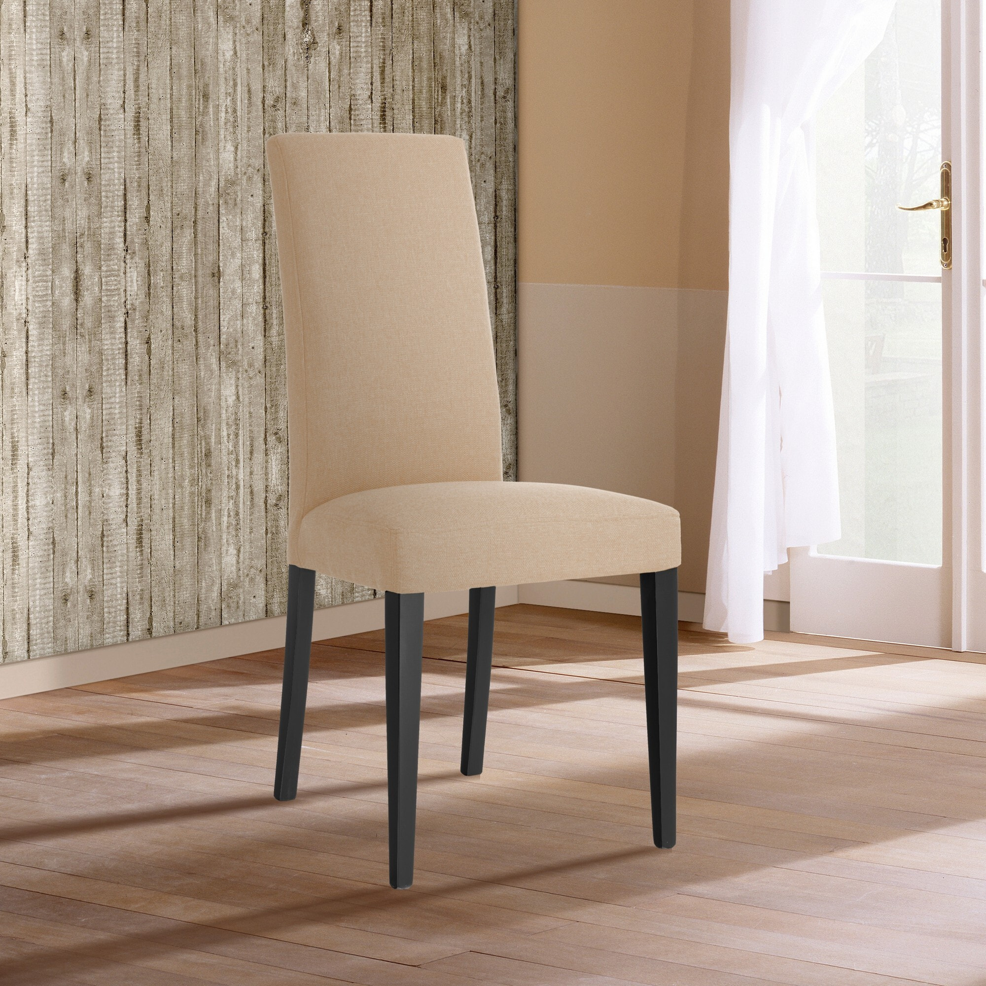 Tomasucci Ensemble de 2 chaises LELLA en tissu beige