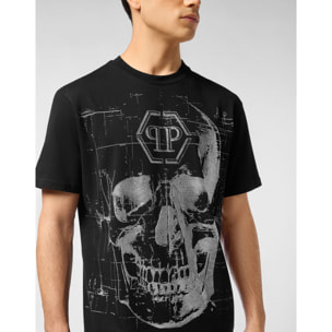 PHILIPP PLEIN Camiseta de cuello redondo y manga corta SKULL