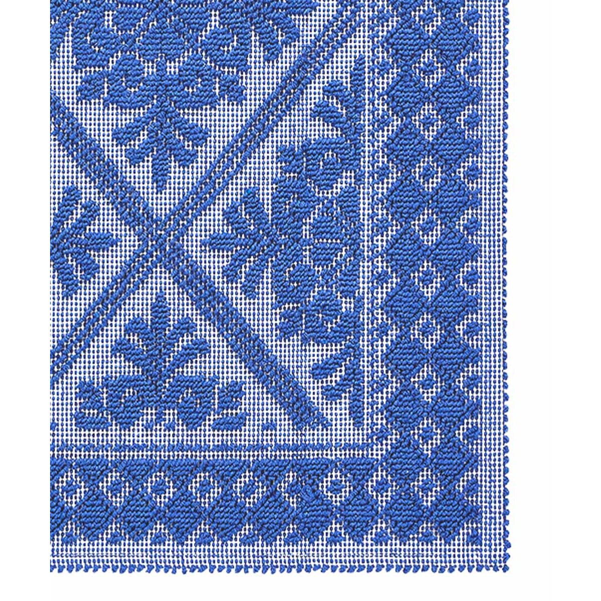 Tappeto Sardo Blu Ingresso Cucina Bagno