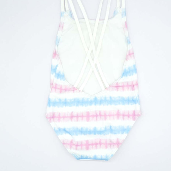 BAÑADOR TIE DYE ROSA Y AZUL