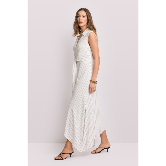 Kocca - Abito asimmetrico a righe Donna, Righe, Scollo a V