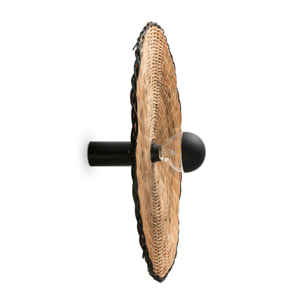 COSTAS 600 H140 Aplique/plafón negra/ratán