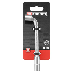 FACOM Clé à Pipe Débouchée 10 mm - 75.10 - Forgée 6 x 6 Pans