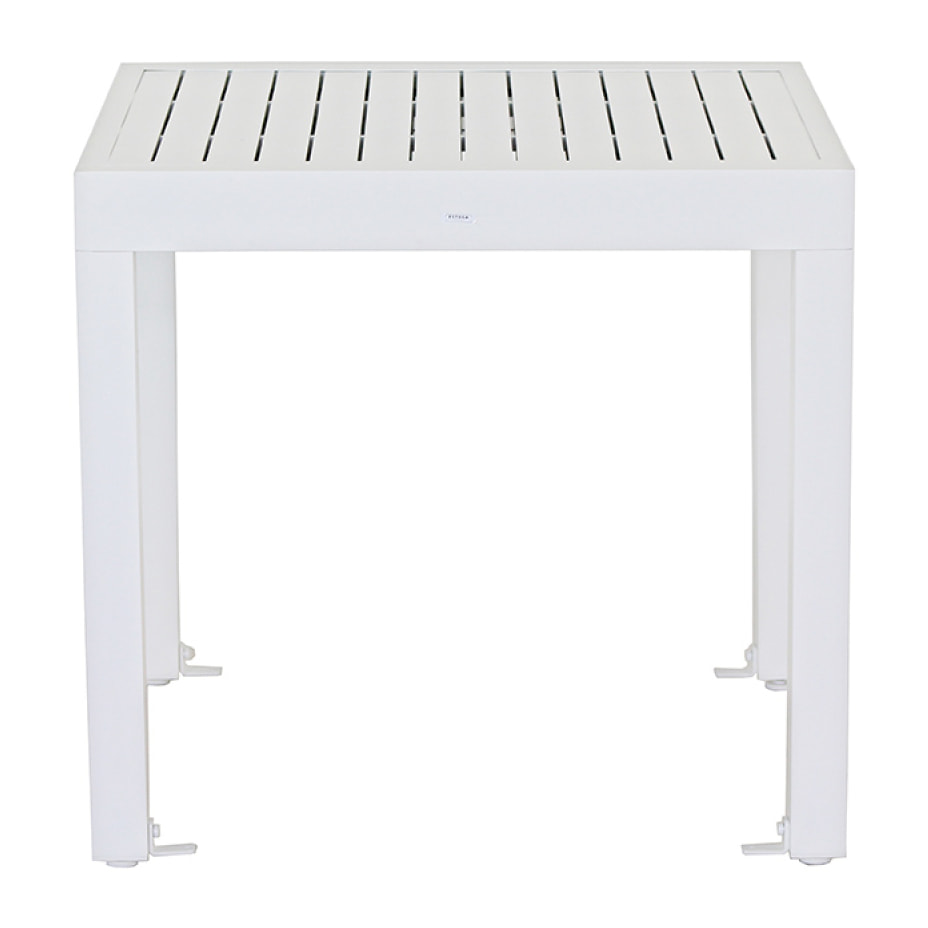 Tavolo estensibile da giardino in alluminio 82-163 cm Lipari bianco
