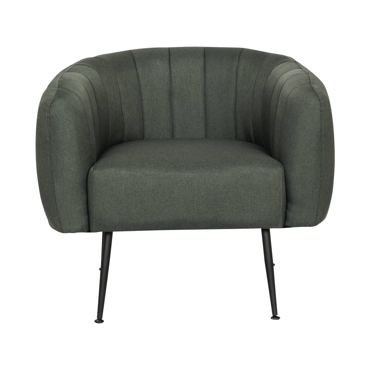 Fauteuil en tissu "Diana" - 1 place - Gris foncé