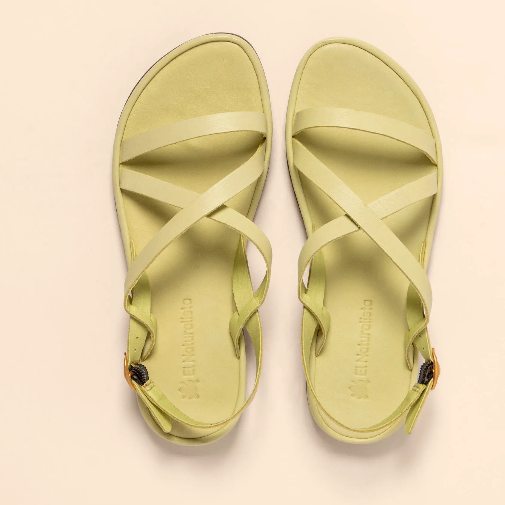 Sandalias N5694 SOFT NAPPA LIME / TULIP color Lime