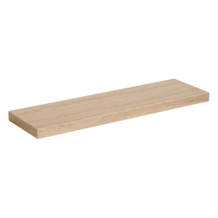 Étagère murale 80cm "Fixy" effet bois naturel