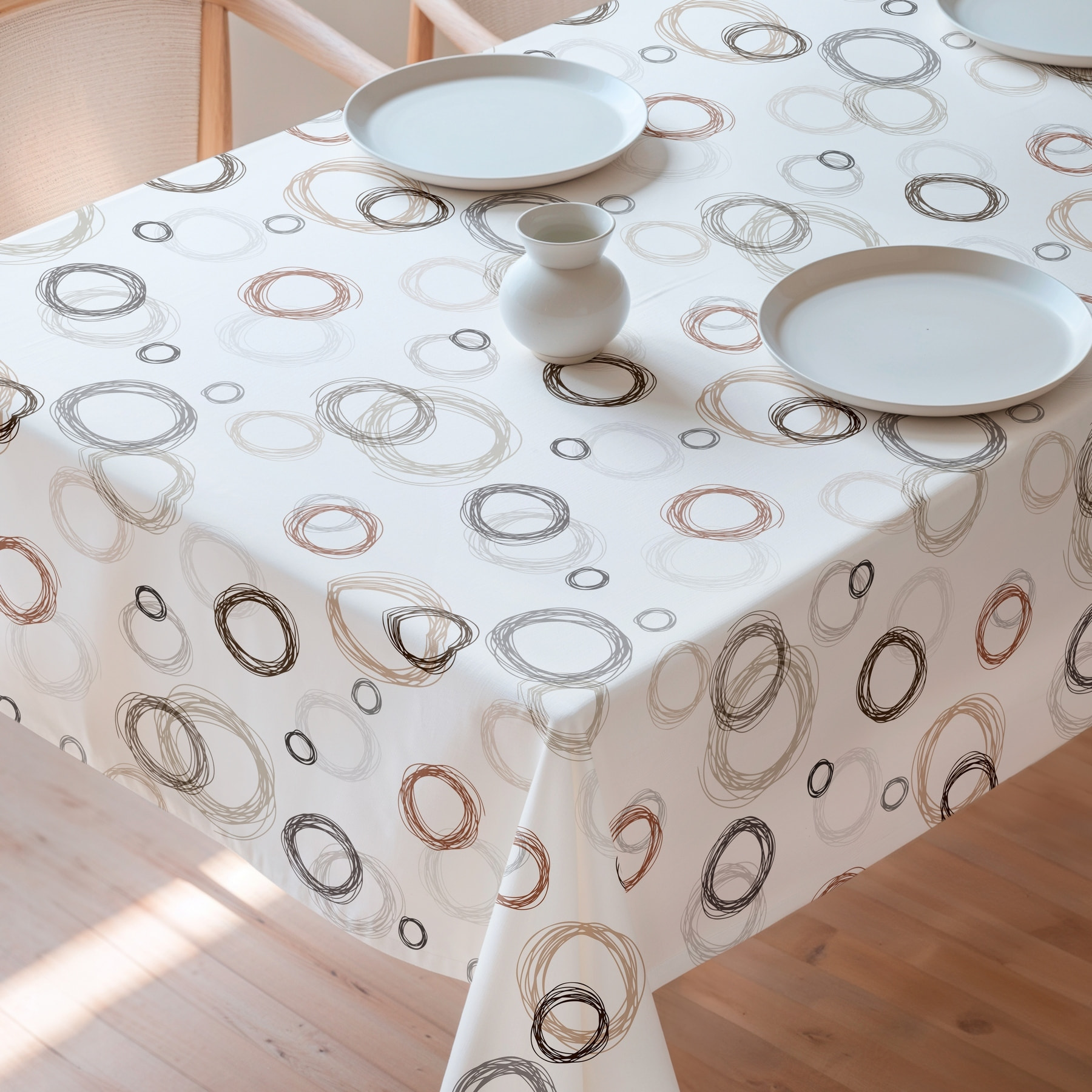 Nappe imprimée anti-tâches LEA TIERRA