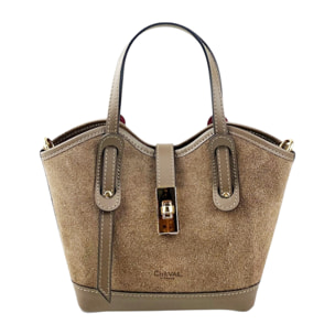 Borsa a mano Cheval Firenze Gallipoli Mini F/W Taupe