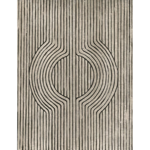 Papier peint graphique bois de cedre Intissé