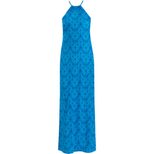 Vestido midi de punto halter