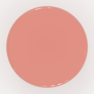 Table d'appoint ronde en métal rose D41 cm - Rosalie