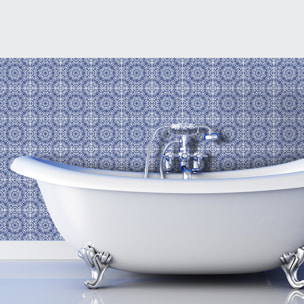 Stickers muraux - Sticker Mural Carrelage adhésif Cuisine Salle de Bain - 60 STICKERS CARRELAGES AZULEJOS CARESSA