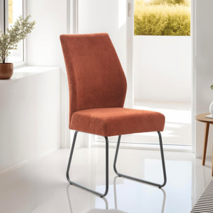 Lot de 4 chaises en velours côtelé - STUGA