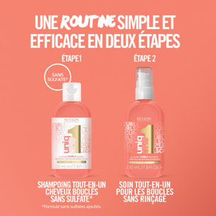 UniqOne Curls - Shampooing 10 Bienfaits en 1 pour Cheveux Bouclés 230 ml