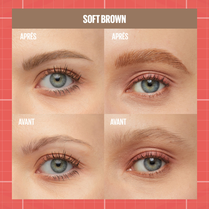 Maybelline Build-a-Brow Duo Sourcils Marron Clair