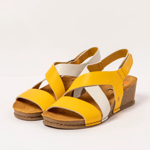 Sandalias 1933 NAPPA YELLOW-CREAM/ I LIVE color Yellow-cream