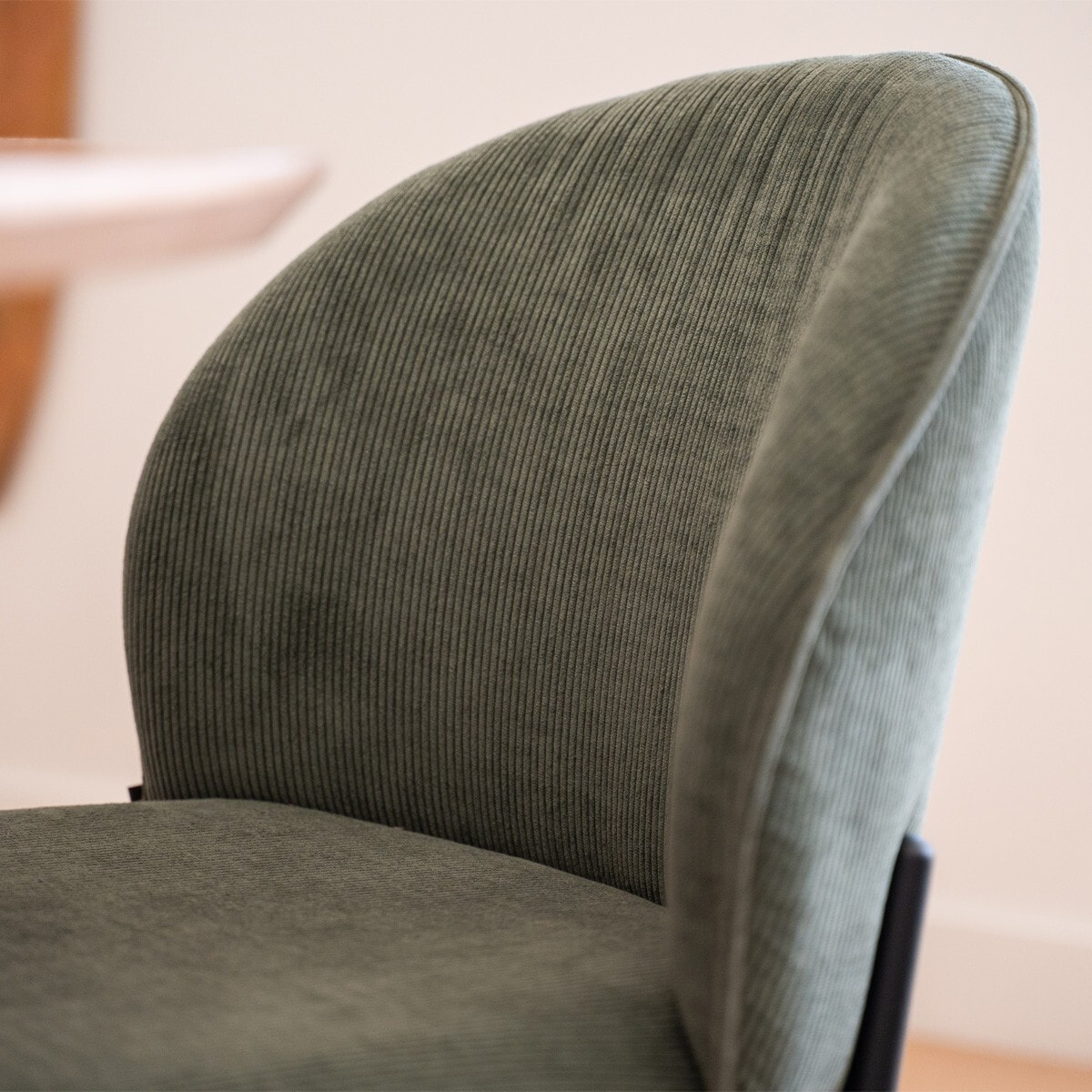 Lot de 2 chaises de salle à manger en velours côtelé - NOE