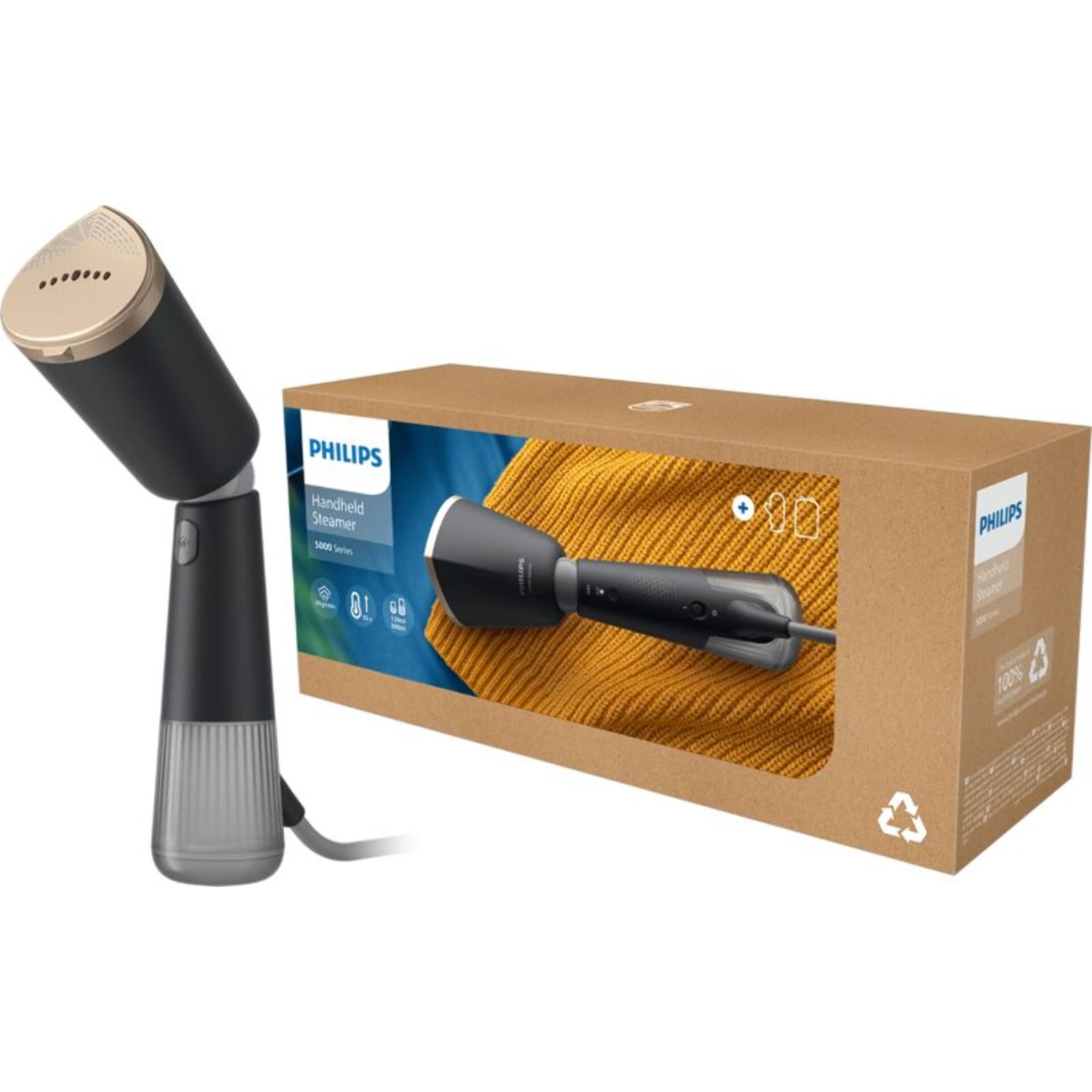 Défroisseur vapeur PHILIPS STH5030/80 steamer noir