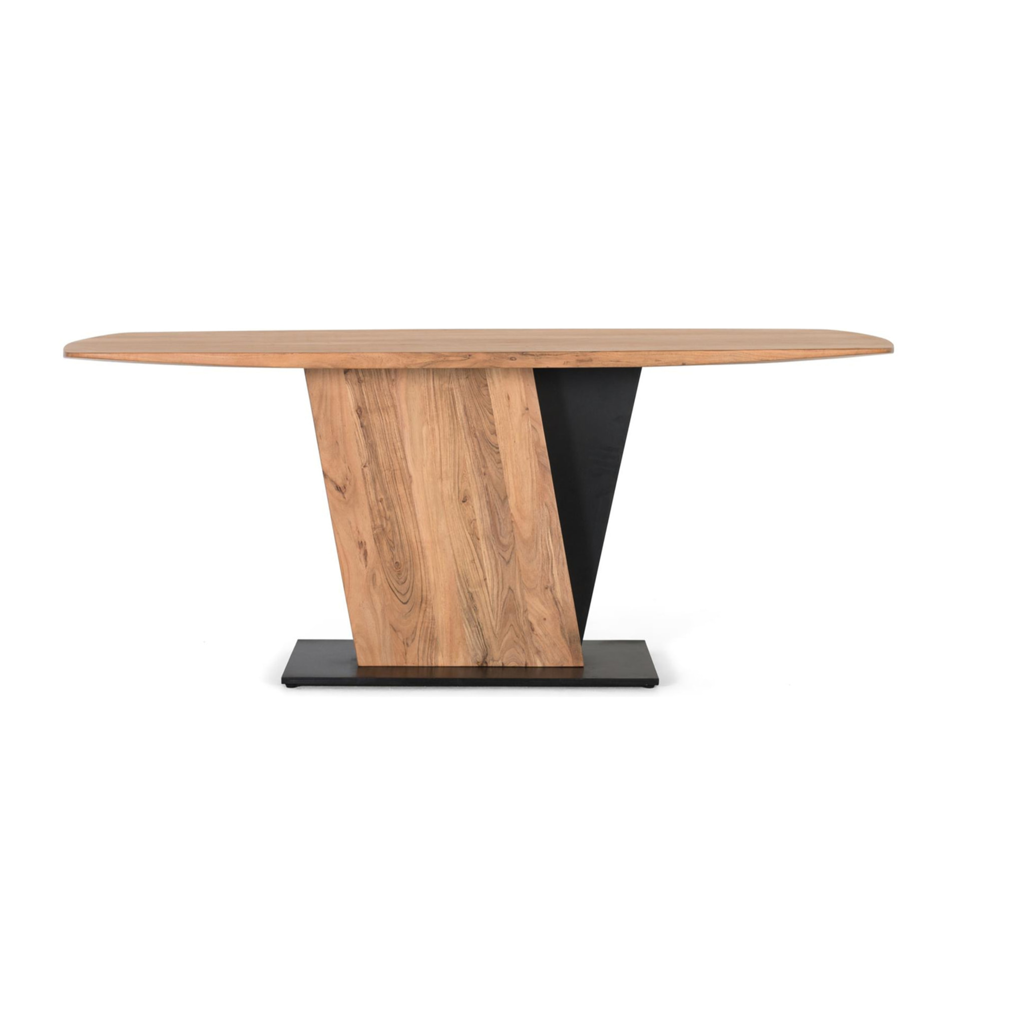 Mesas de Comedor de Madera Maciza de Acacia 240 Cm Estilo Contemporáneo Moderno