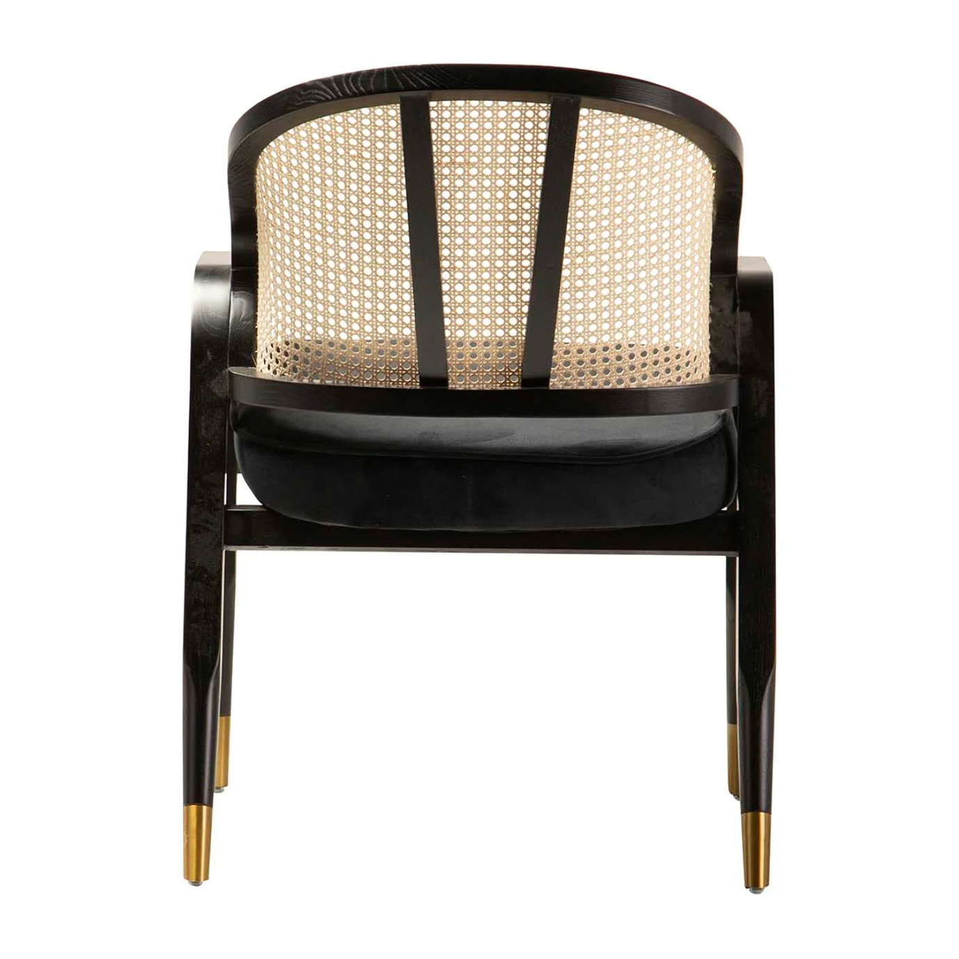 Butaca Rattan Madera Negro Taizu 62x62x87 Cm