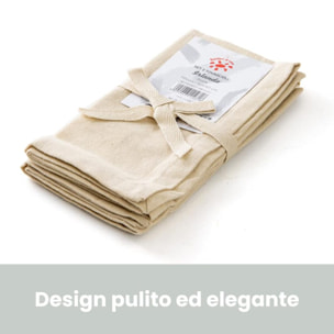 Intrecci – Set 6 tovaglioli in puro cotone 40x40 cm