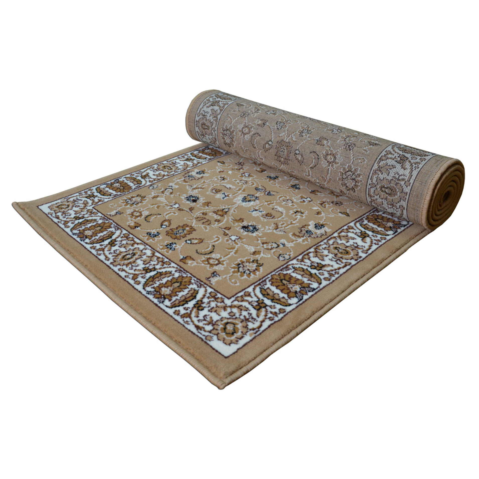 Tappeto Passatoia Corridoio Ingresso Disegno Orientale Beige