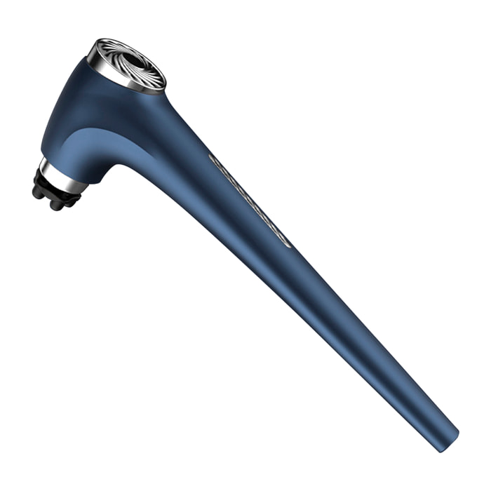 Pistola per massaggio fascia con manico lungo. Con 4 diverse teste e 5 livelli di potenza.