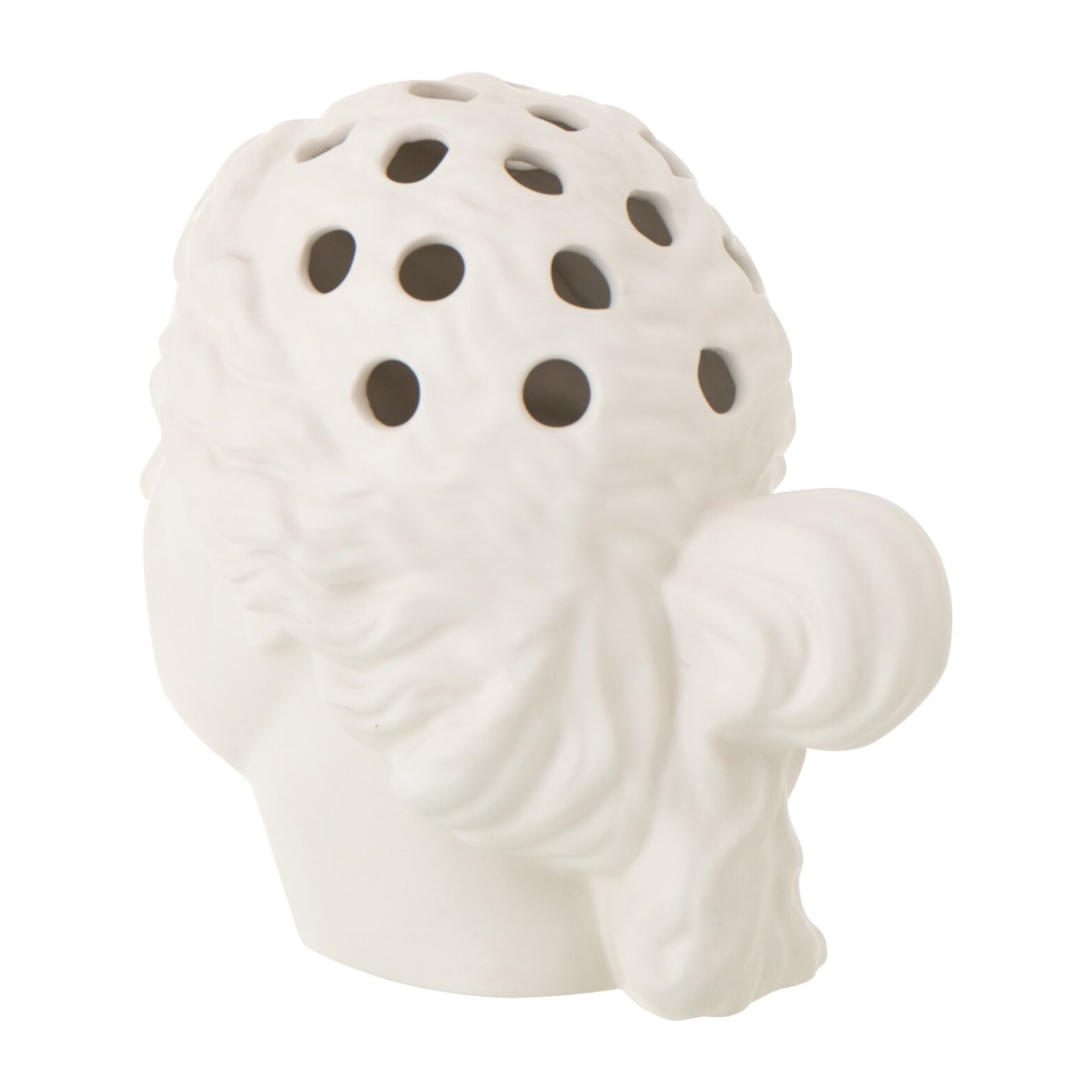 J-Line Vase Tête de Femme Dolomite - céramique - blanc