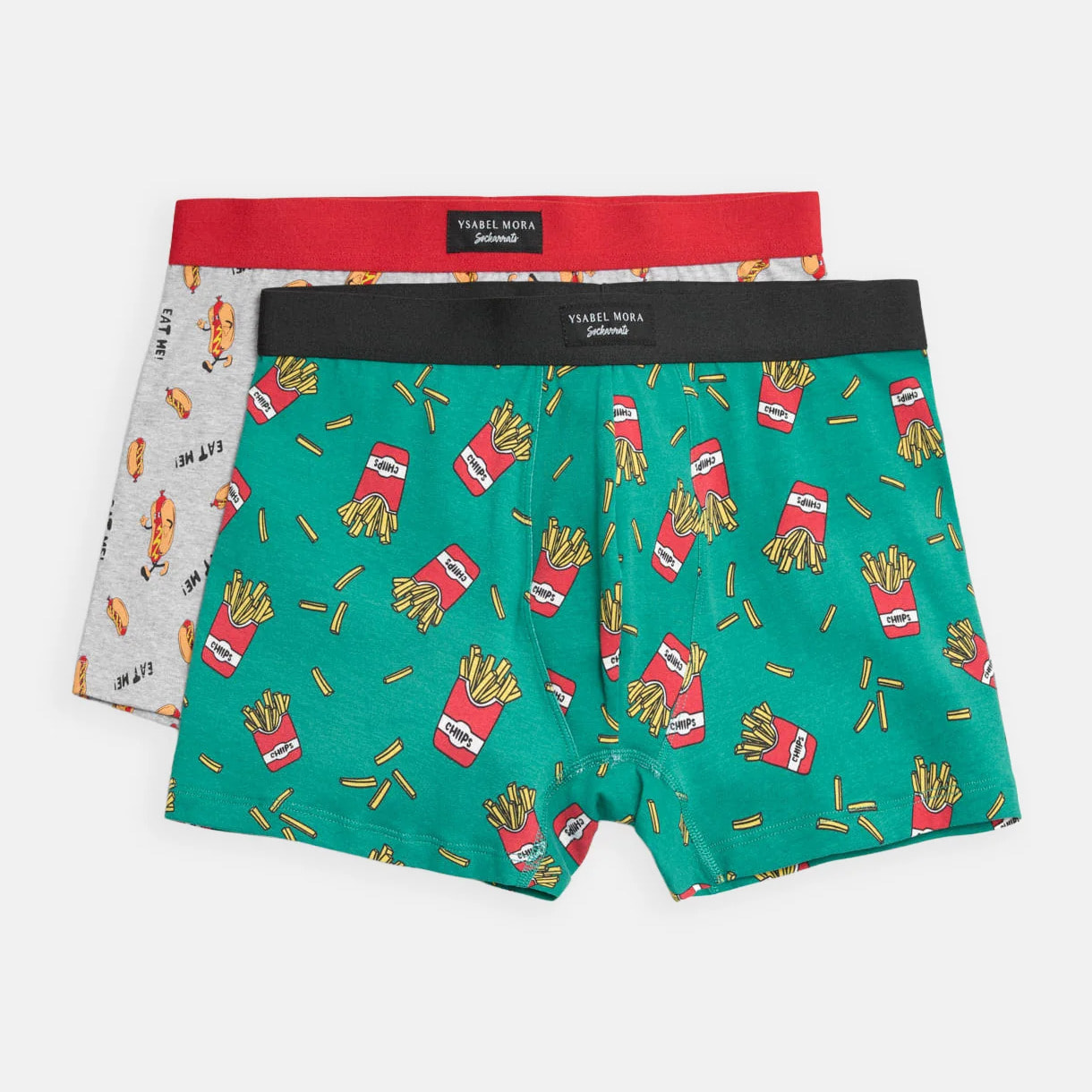 Confezione da 2 boxer Sockarrats con stampa alimentare