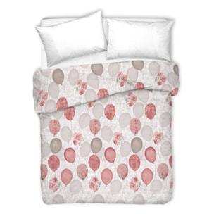 Copriletto di cotone palloncini rosso