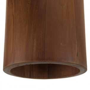ALIDA - Suspension forme allongée 15x15cm en bois de teck recyclé
