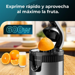 Spremiagrumi elettrici a pressione Xqueeze RetroJuice 600 Steel Cecotec