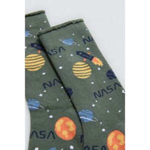 Confezione da 3 calzini termici per bambini senza polsini Universe