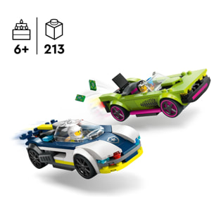 LEGO CITY 60415 - INSEGUIMENTO DELLA MACCHINA DA CORSA