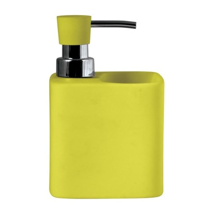 Distributeur de savon & porte éponge céramique MALAGA Vert MSV