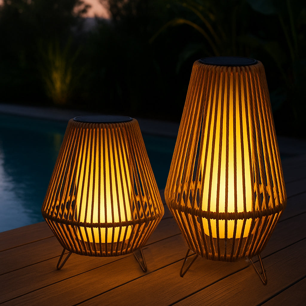Lanterne solaire et rechargeable SALOMEA TALL H47cm