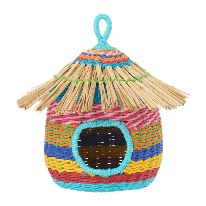 J-Line Nichoir Ligné - métal/papier - multicolore - large