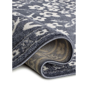 AMARA Alfombra clásica con relieve Azul, varias medidas disponibles.