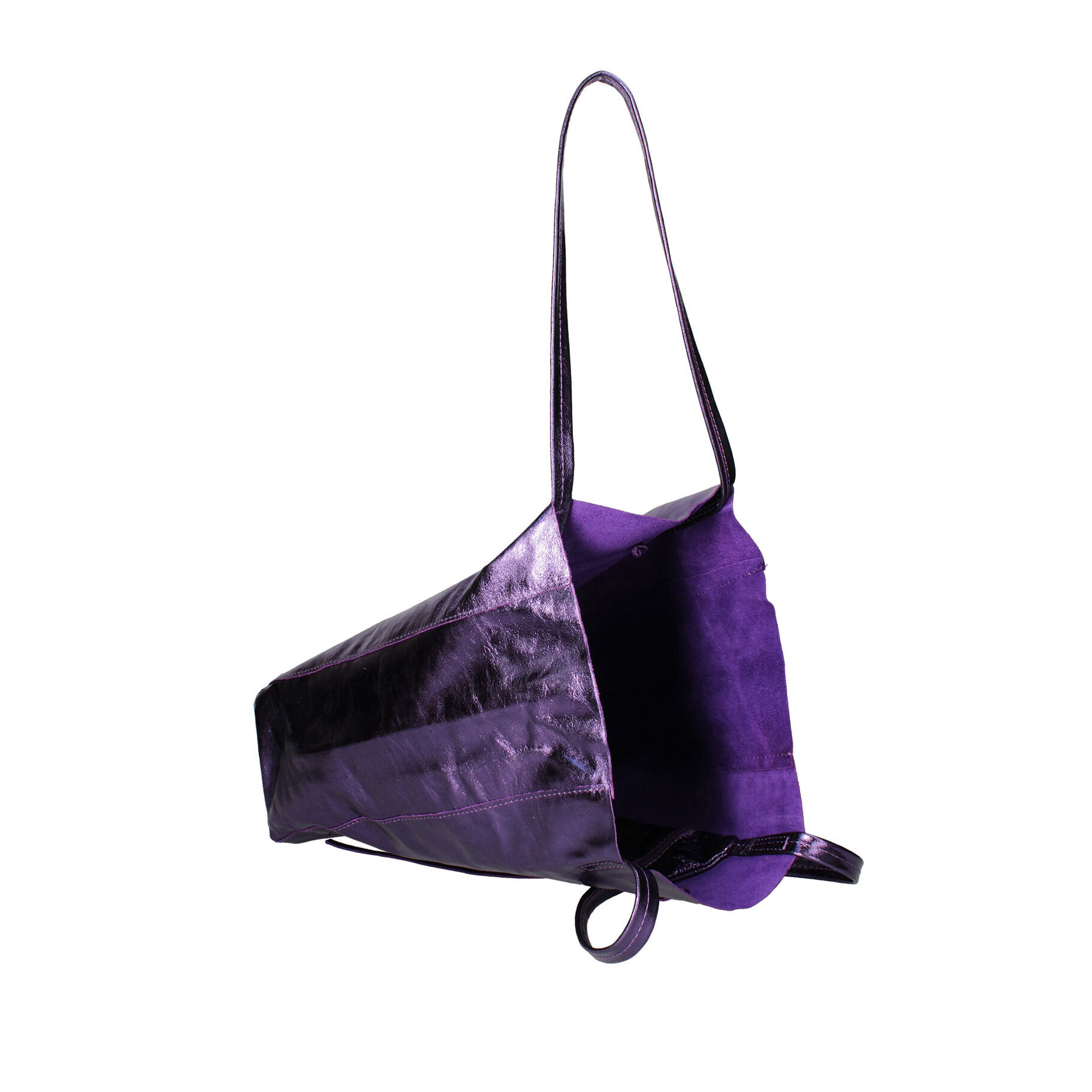 Borsa Shopper  da donna In Vera pelle Made in Italy 40x36x11 cm