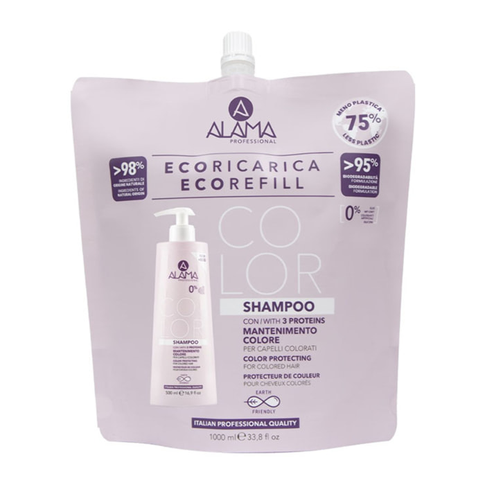 Champú de recarga ecológica ALAMA Professional Color 1000 ml