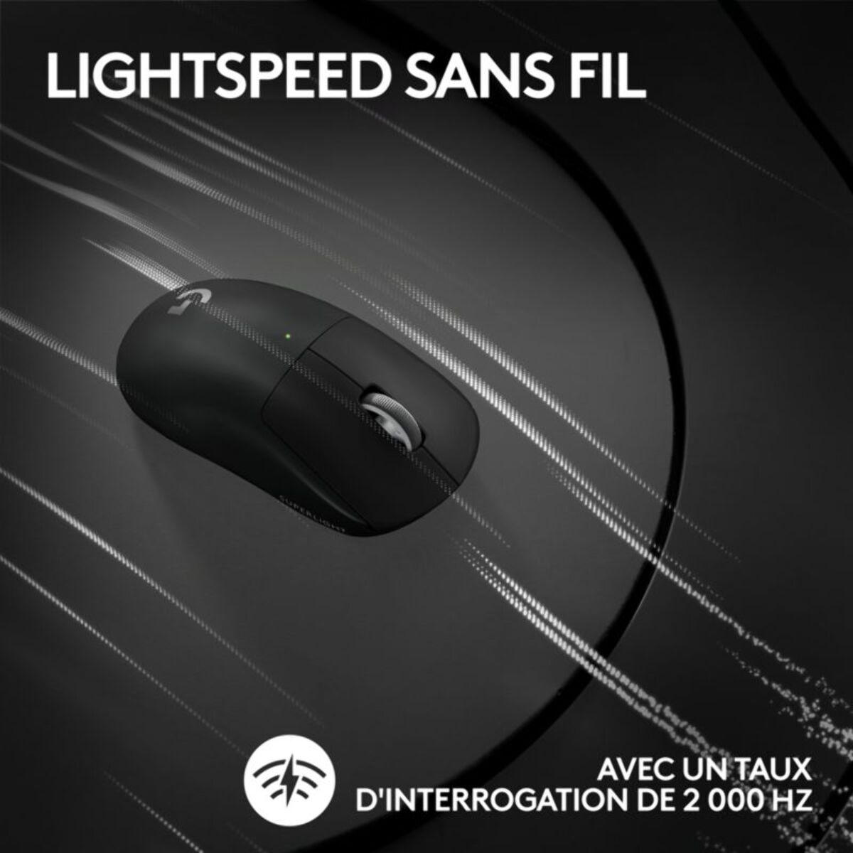 Souris Gamer Sans Fil LOGITECH G PRO X SUPERLIGHT 2 LIGHTSPEED Noir