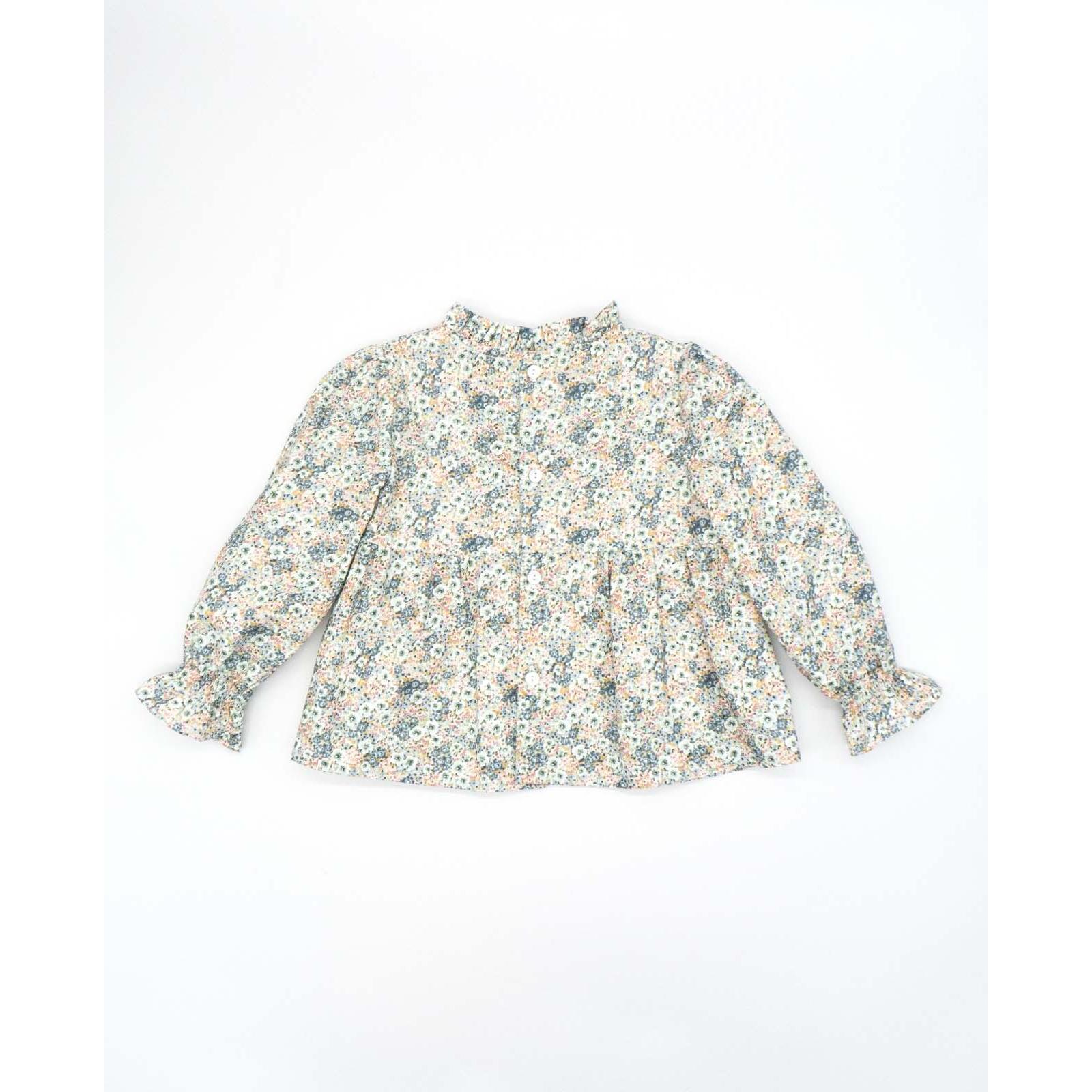 BLUSA VIELLA FLORES VERDES