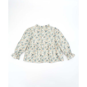 BLUSA VIELLA FLORES VERDES