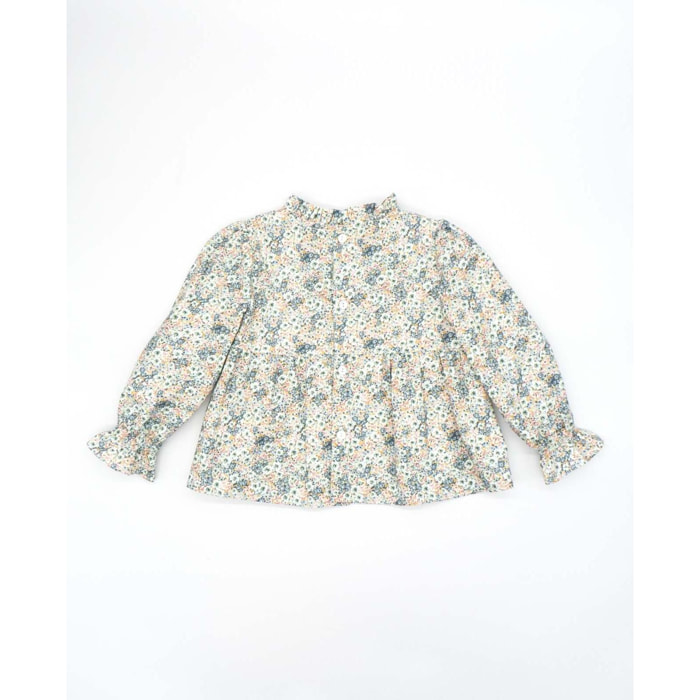 BLUSA VIELLA FLORES VERDES