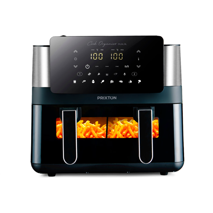 Freidora de Aire caliente sin aceite Cook Organics - 8 Litros - 12 Programas - 2000 W