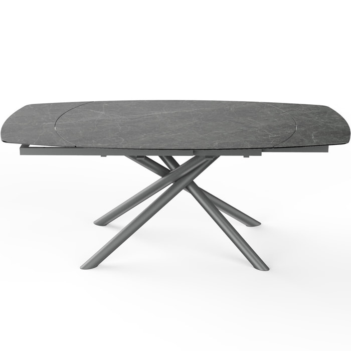 Table à manger extensible 6/8 couverts en céramique - DISKO
