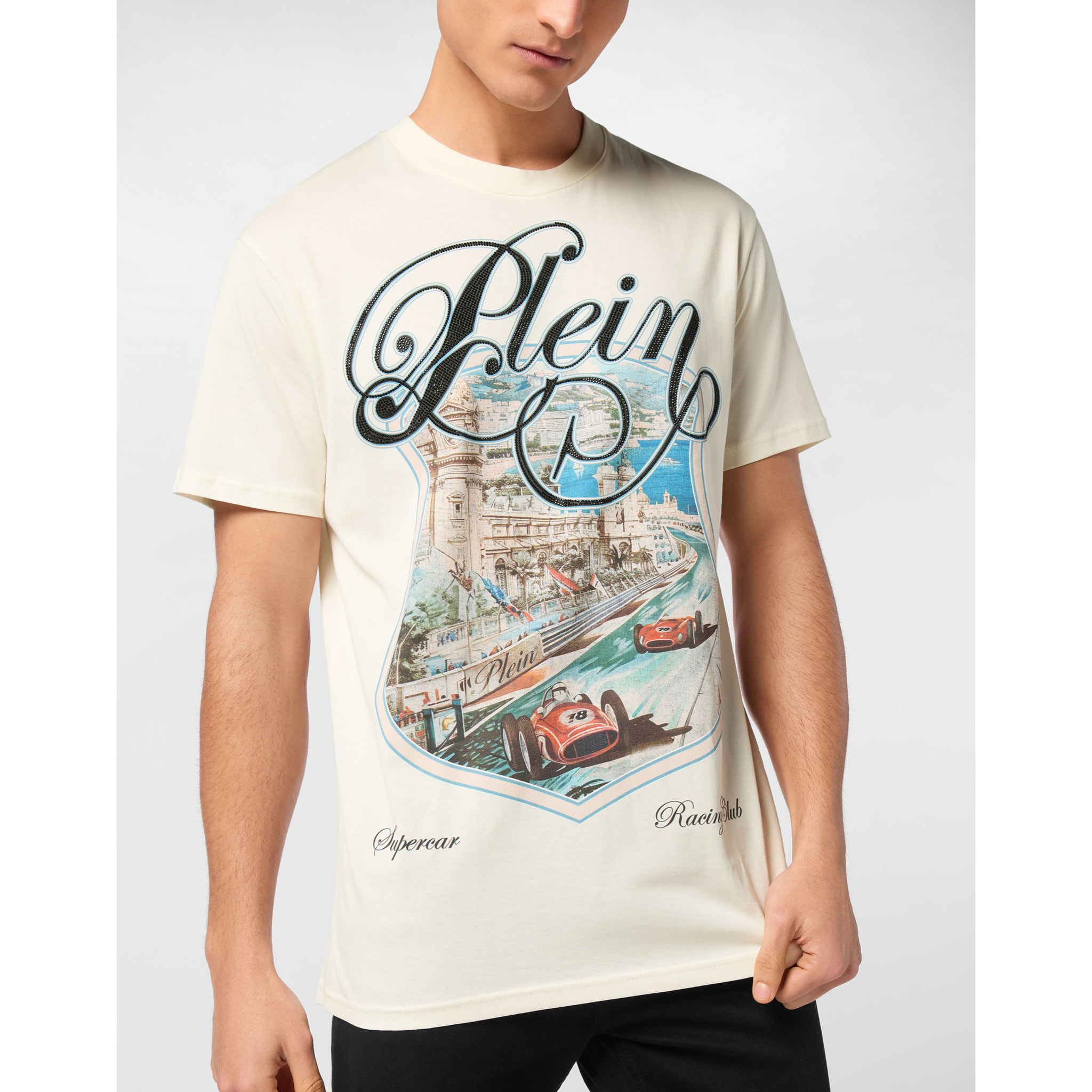 PHILIPP PLEIN Maglietta a girocollo RACING