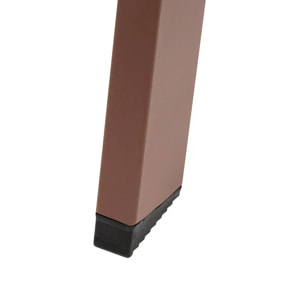 Table d'appoint de jardin Saona D50cm acajou